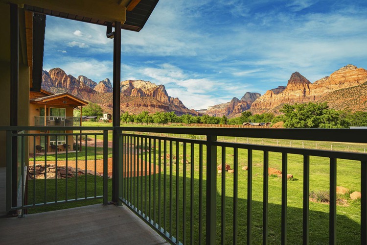 Patio view of the canyons